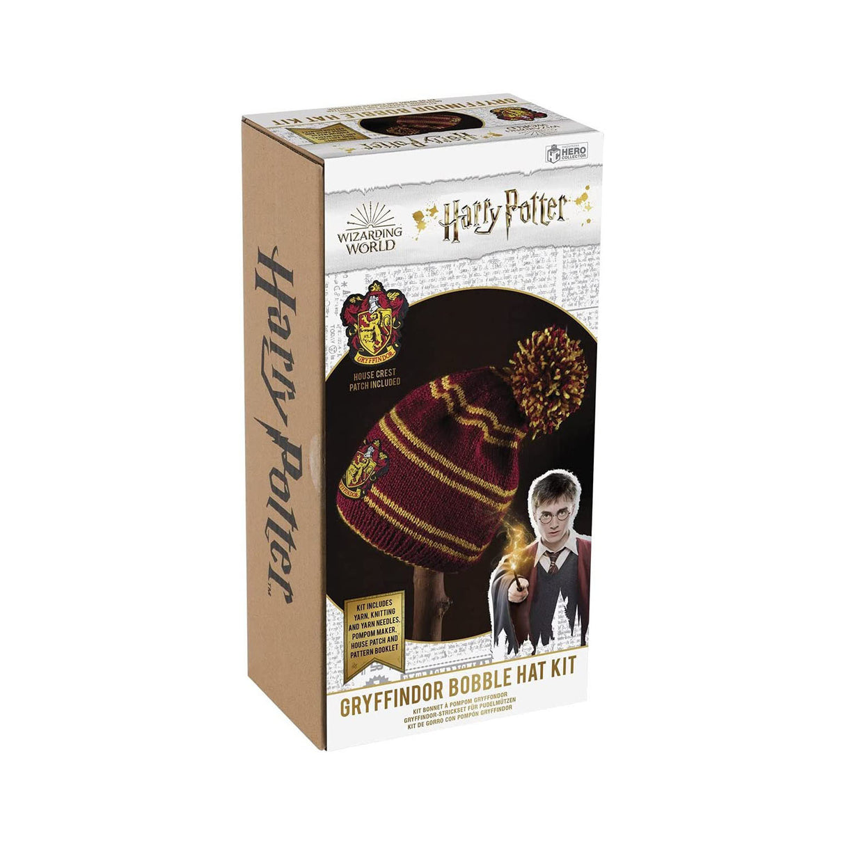 Harry Potter Hogwarts Bommelmütze Strickset mit Gryffindor Design für Erwachsene