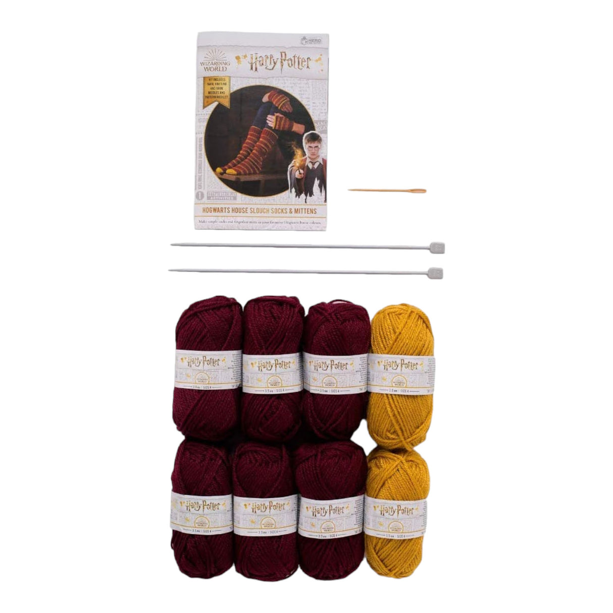Harry Potter Hogwarts Gryffindor Fäustlinge und Socken Strickset