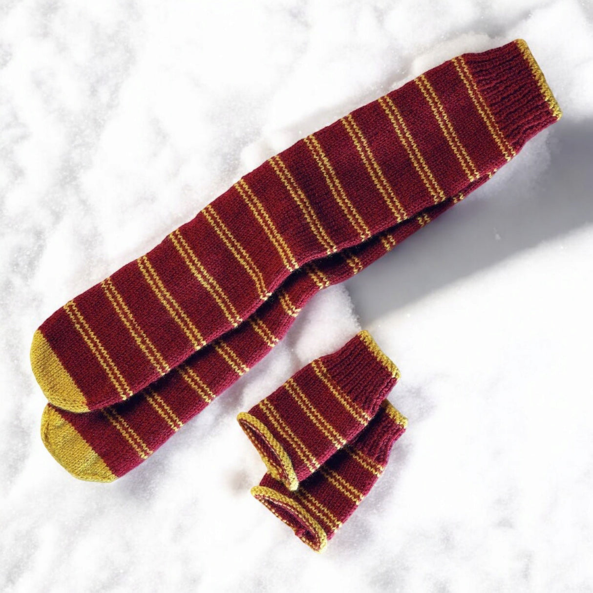 Harry Potter Hogwarts Gryffindor Fäustlinge und Socken Strickset