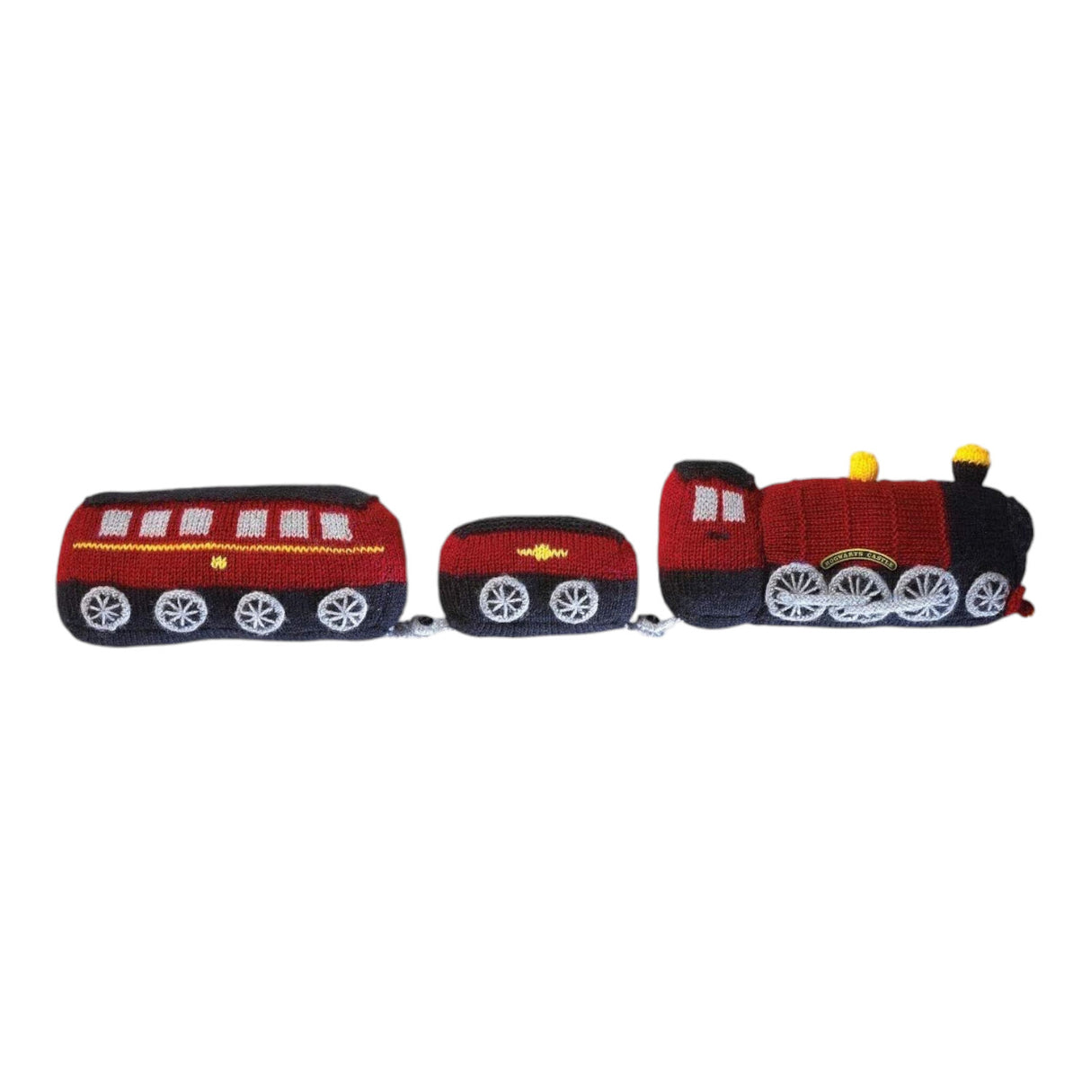 Harry Potter Zugluftstopper Strickset im Hogwarts Express Design