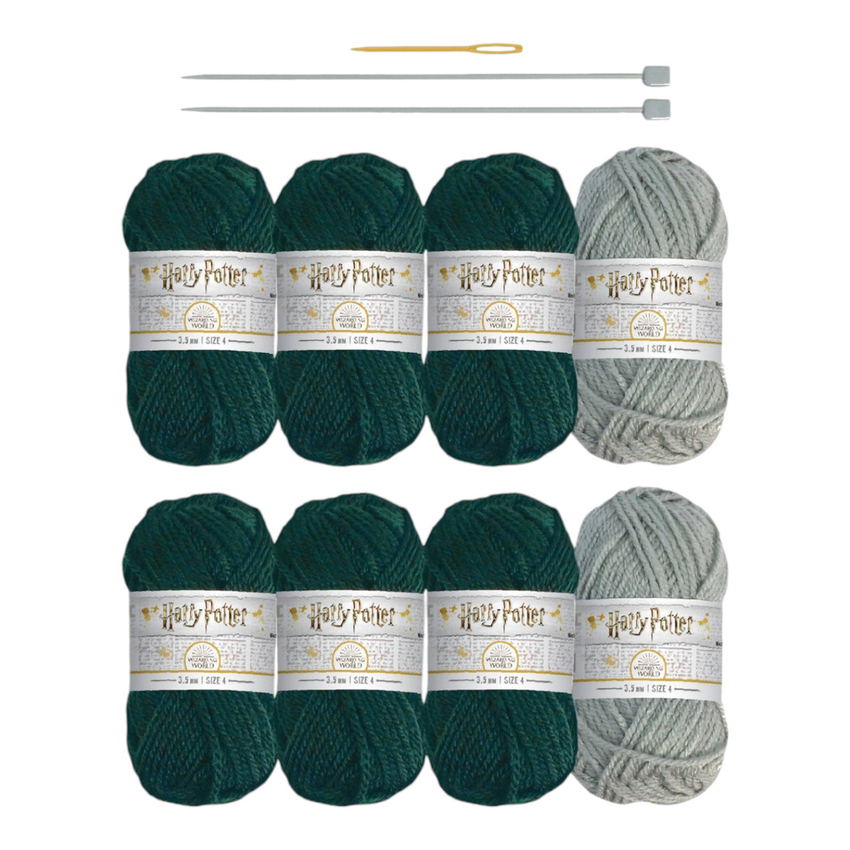 Harry Potter Hogwarts Slytherin Fäustlinge und Socken Strickset