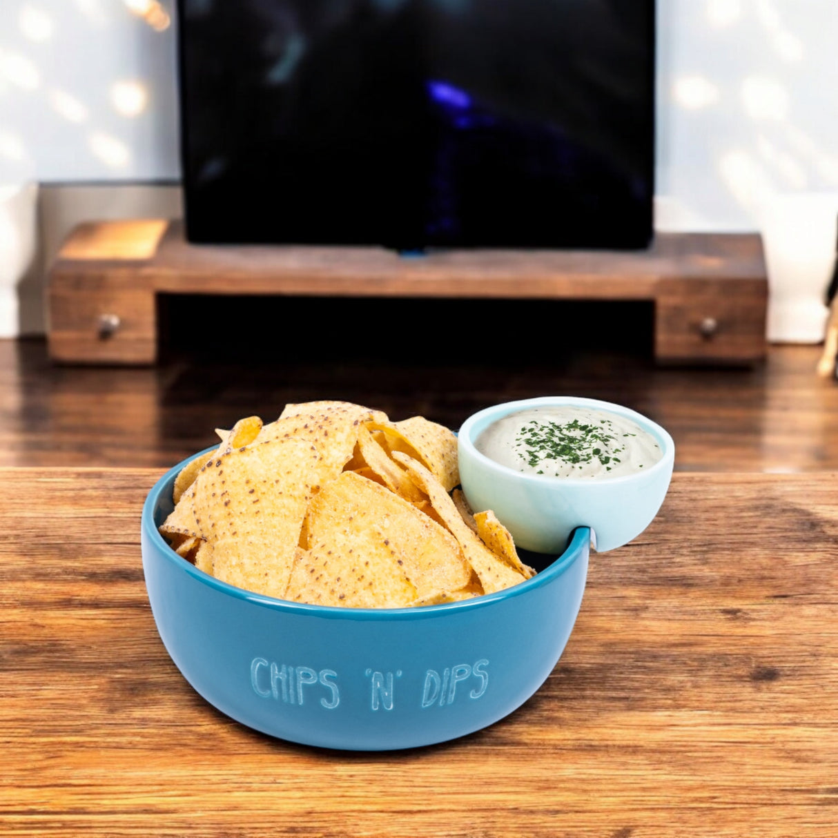 Chips 'n' Dips Snackschale mit Dip-Schale