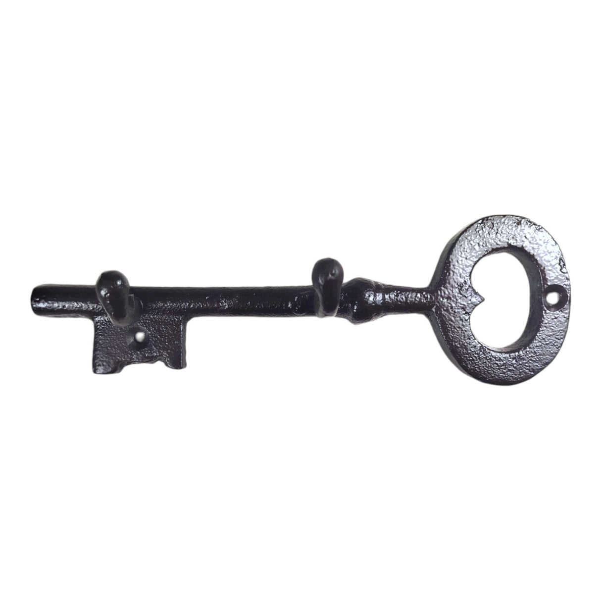 XL Schlüssel Schlüsselhalter aus Metall mit zwei Haken