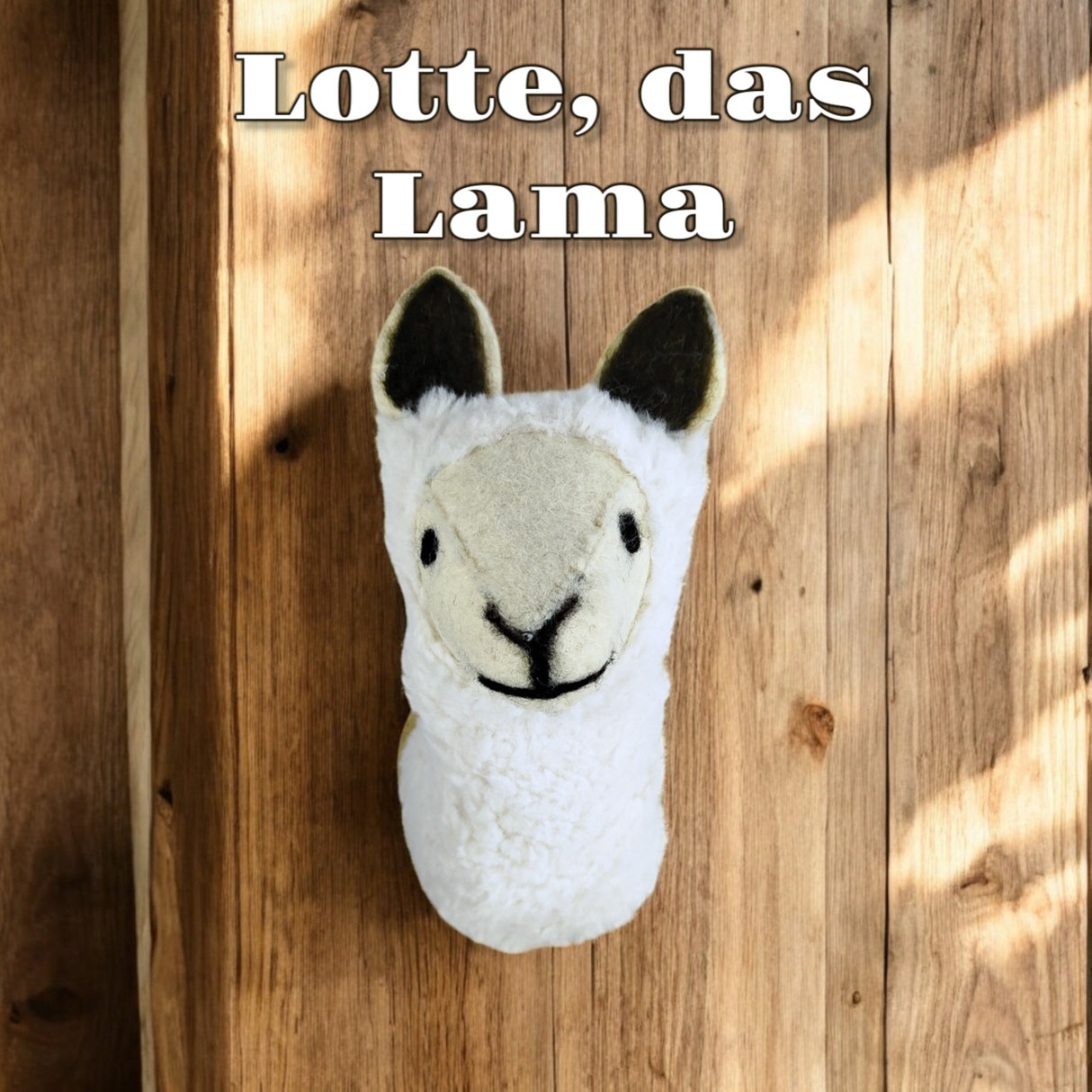 woolimals Lama Lotte Trophäe aus Wolle