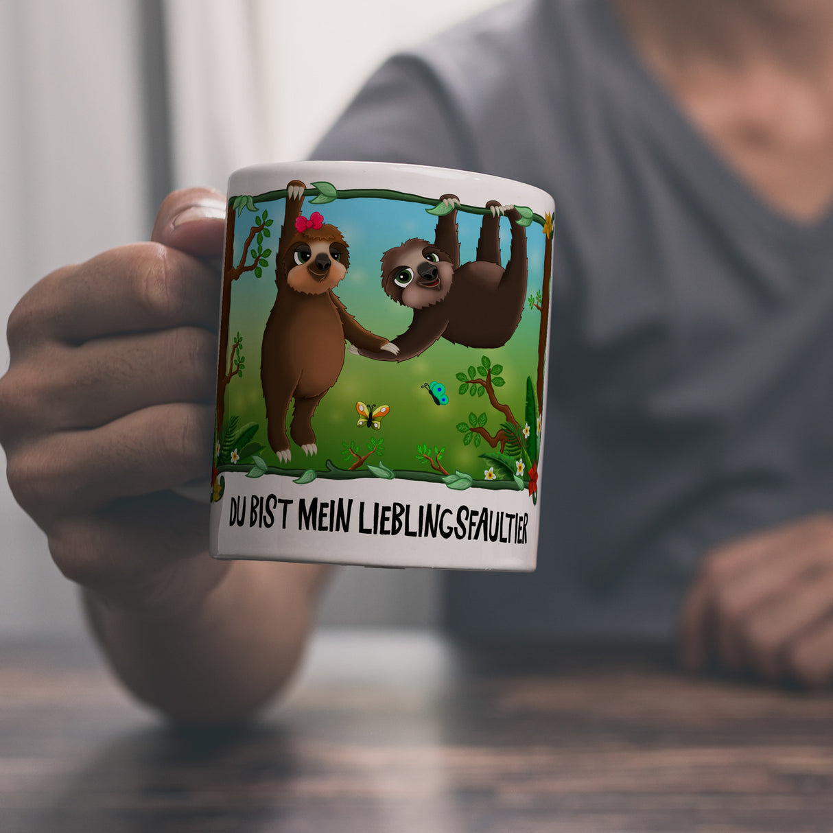Du bist mein Lieblingsfaultier Kaffeebecher