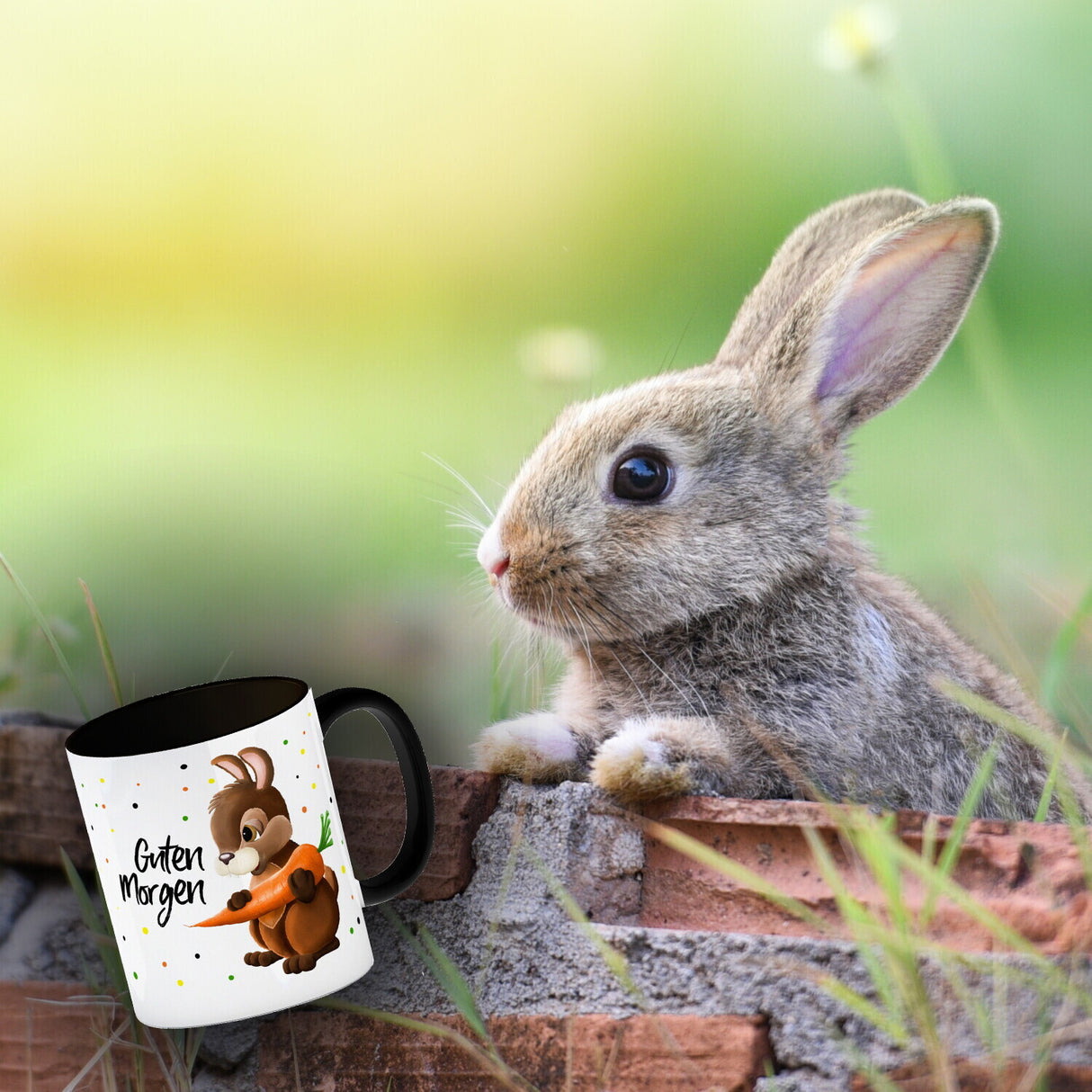 Guten Morgen Hase Kaffeebecher
