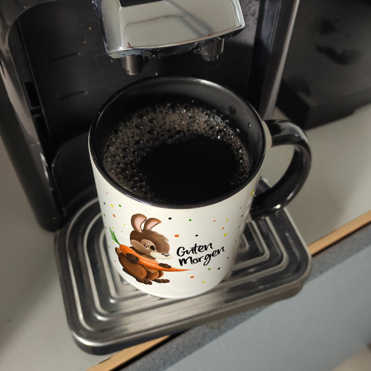 Guten Morgen Hase Kaffeebecher