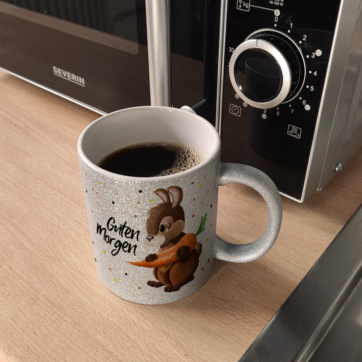 Guten Morgen Hase Kaffeebecher