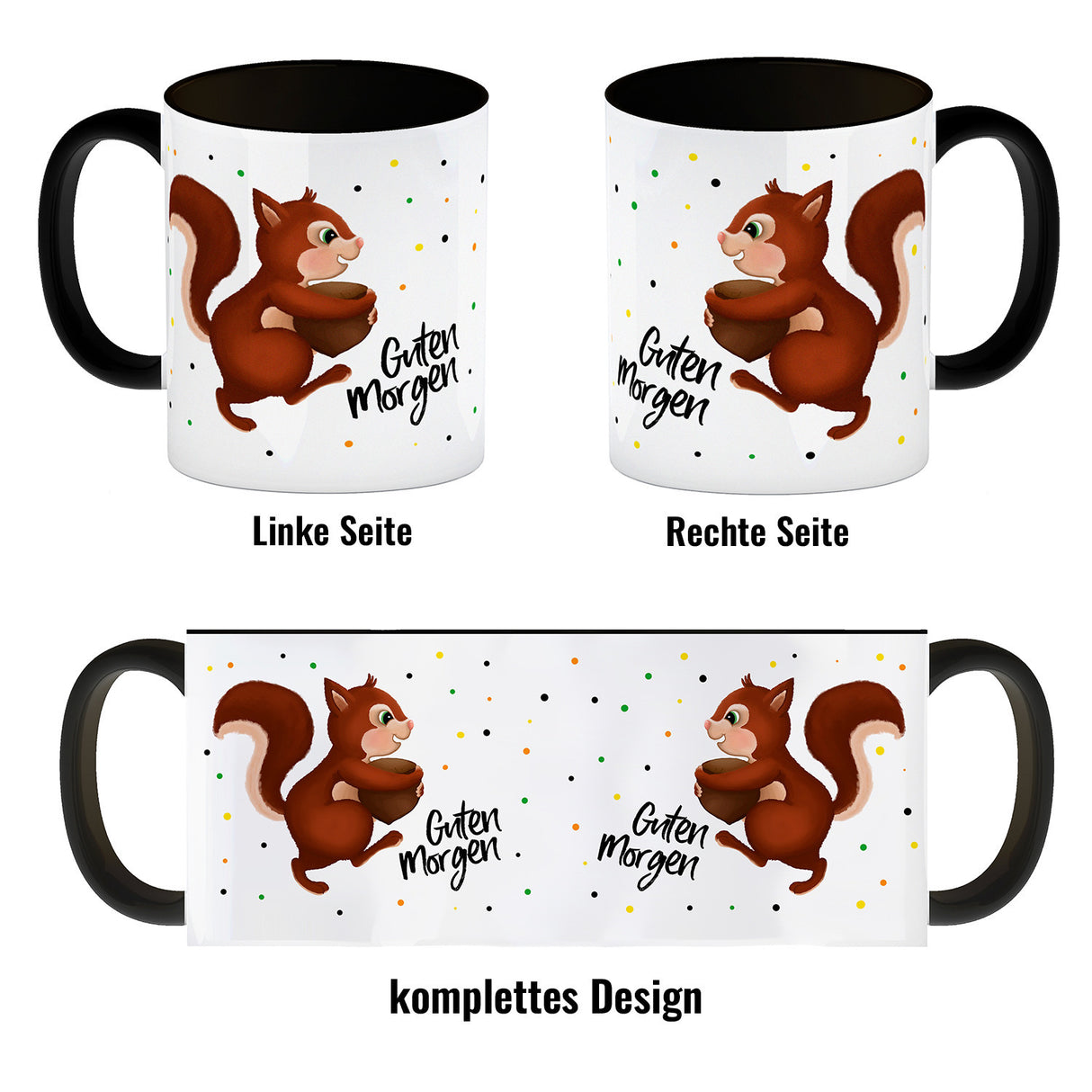 Guten Morgen Eichhörnchen Kaffeebecher