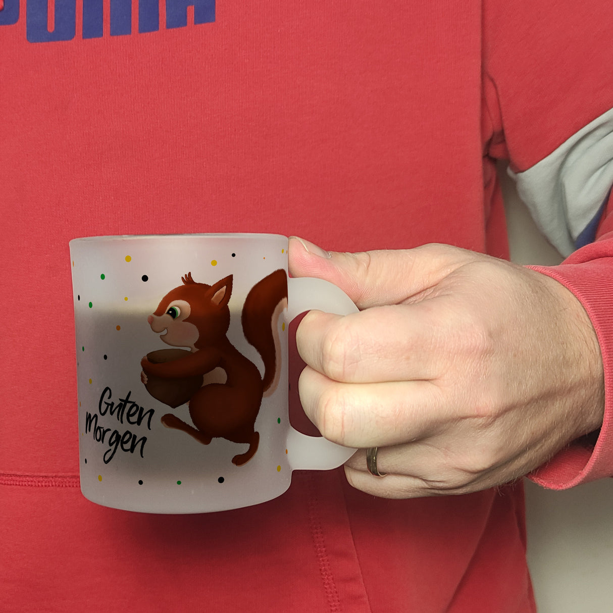 Guten Morgen Eichhörnchen Kaffeebecher