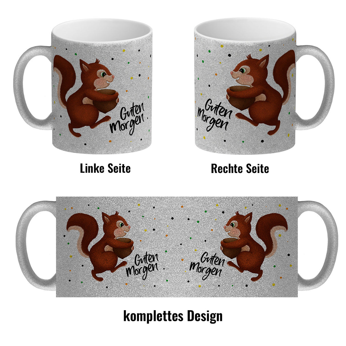Guten Morgen Eichhörnchen Kaffeebecher