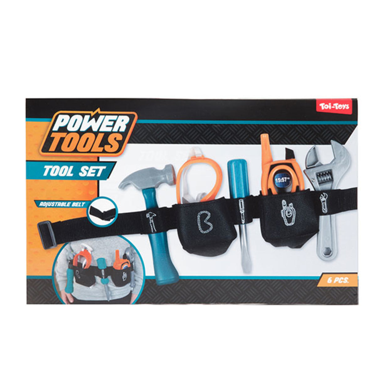 Power Tools - Kinder Werkzeug Set mit 6 Teilen