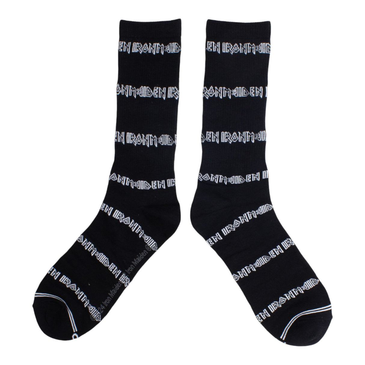 Iron Maiden Schriftzug Socken Fanartikel Strümpfe in 40-46 (3 Paar)