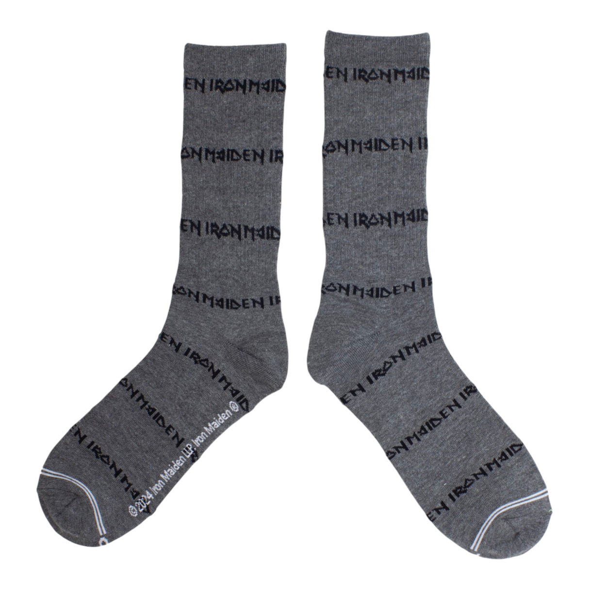 Iron Maiden Schriftzug Socken Fanartikel Strümpfe in 40-46 (3 Paar)