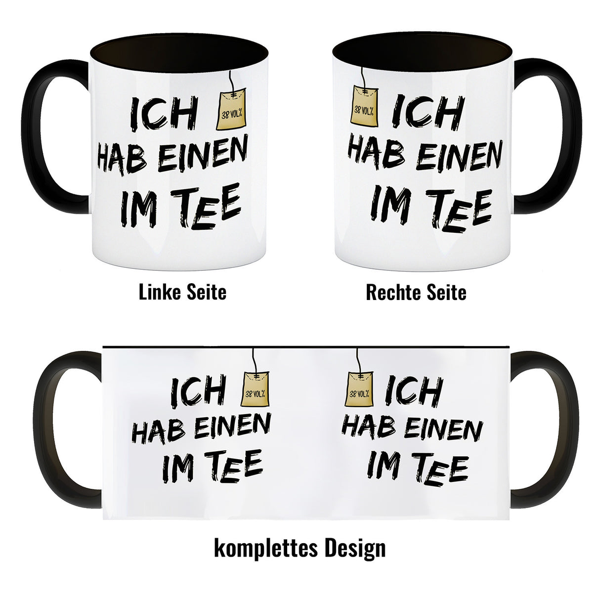 Kaffeebecher mit Spruch: Ich hab einen im Tee
