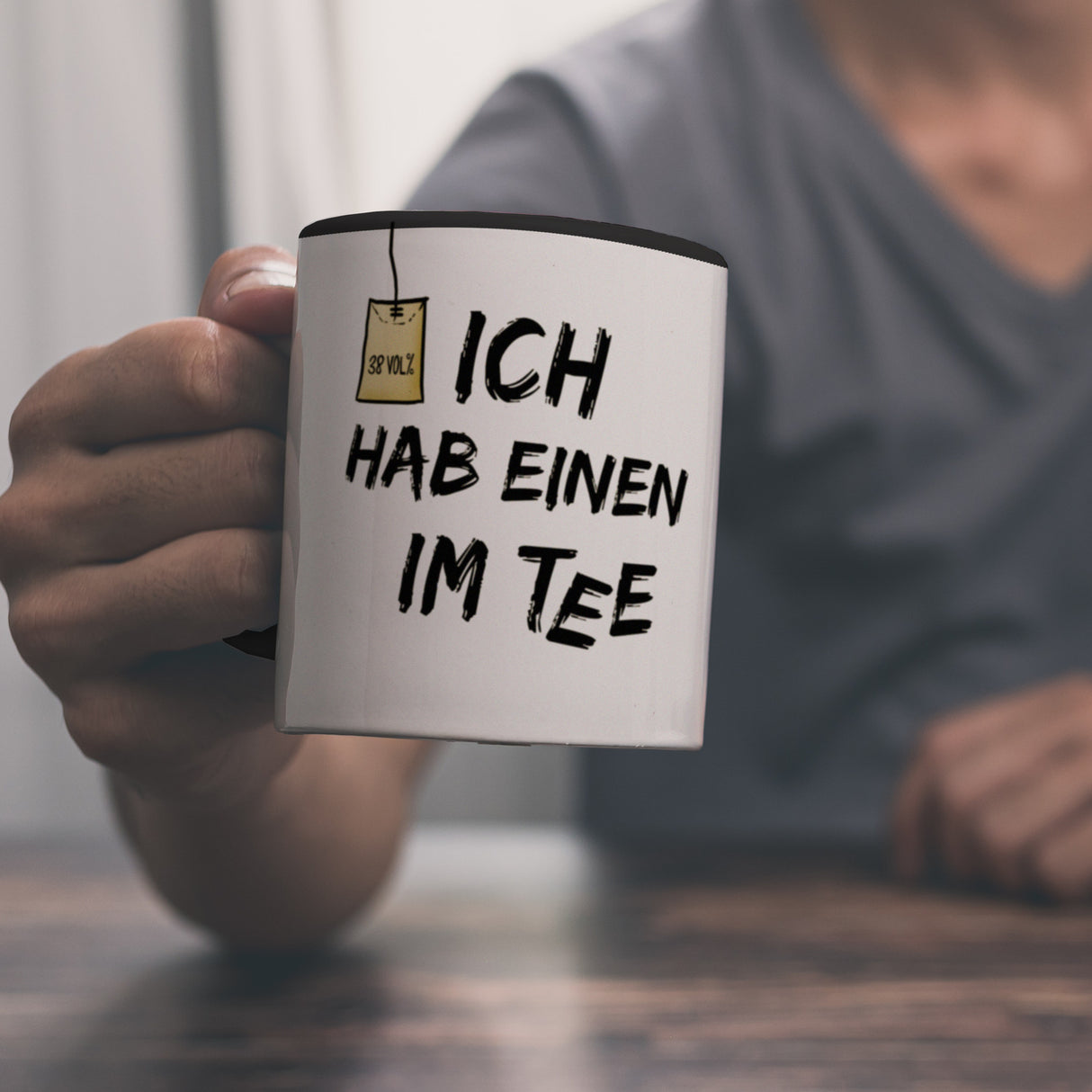 Kaffeebecher mit Spruch: Ich hab einen im Tee