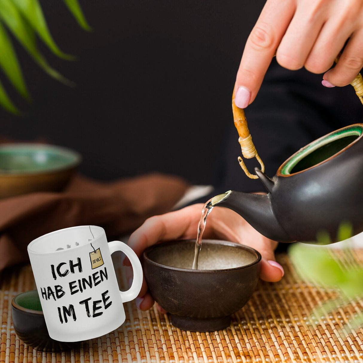 Kaffeebecher mit Spruch: Ich hab einen im Tee