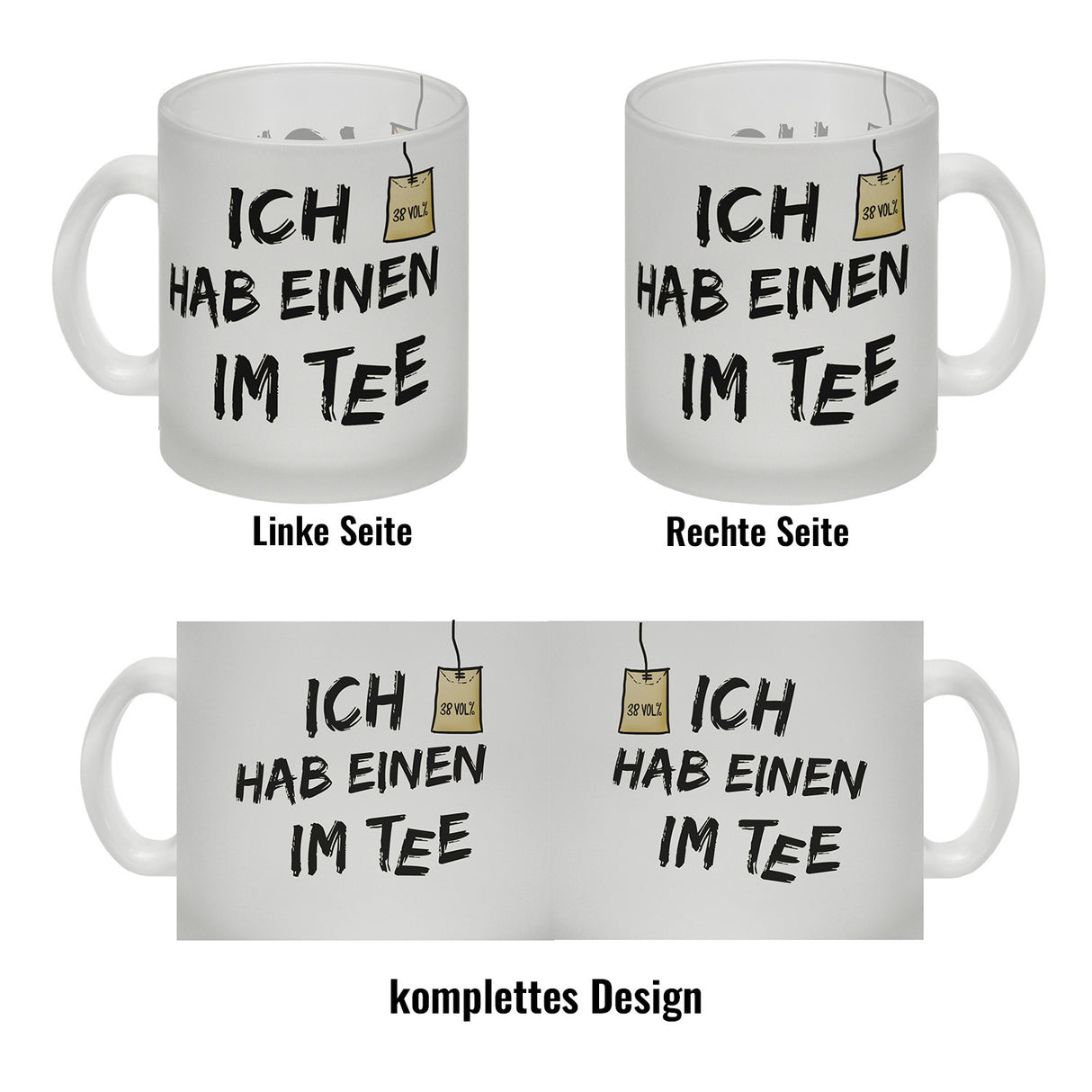 Kaffeebecher mit Spruch: Ich hab einen im Tee