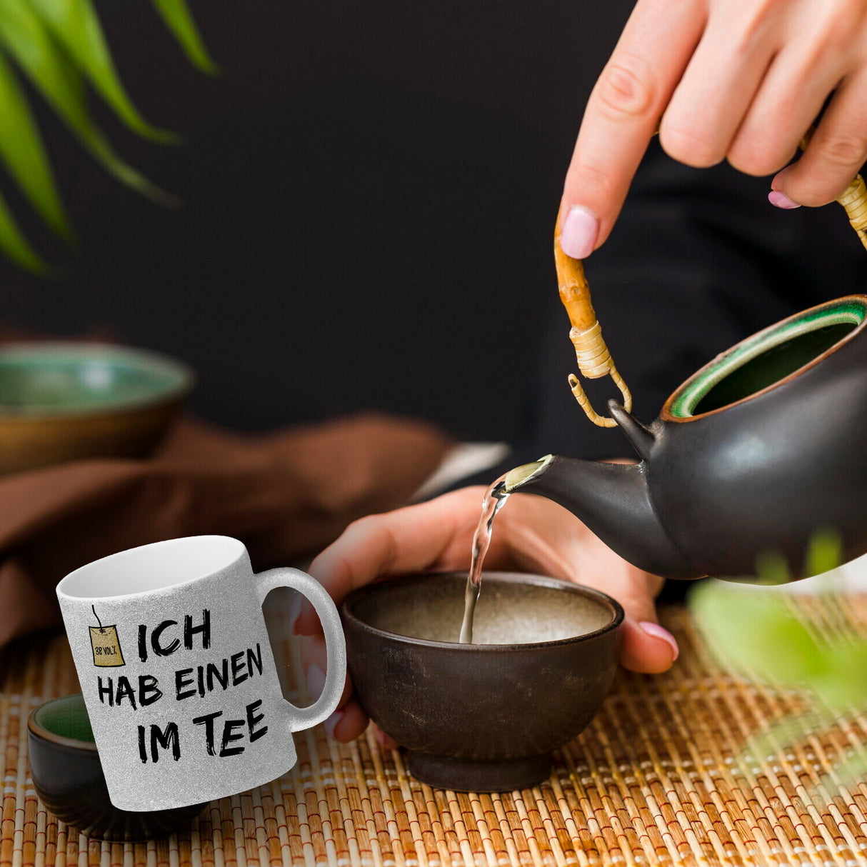 Kaffeebecher mit Spruch: Ich hab einen im Tee