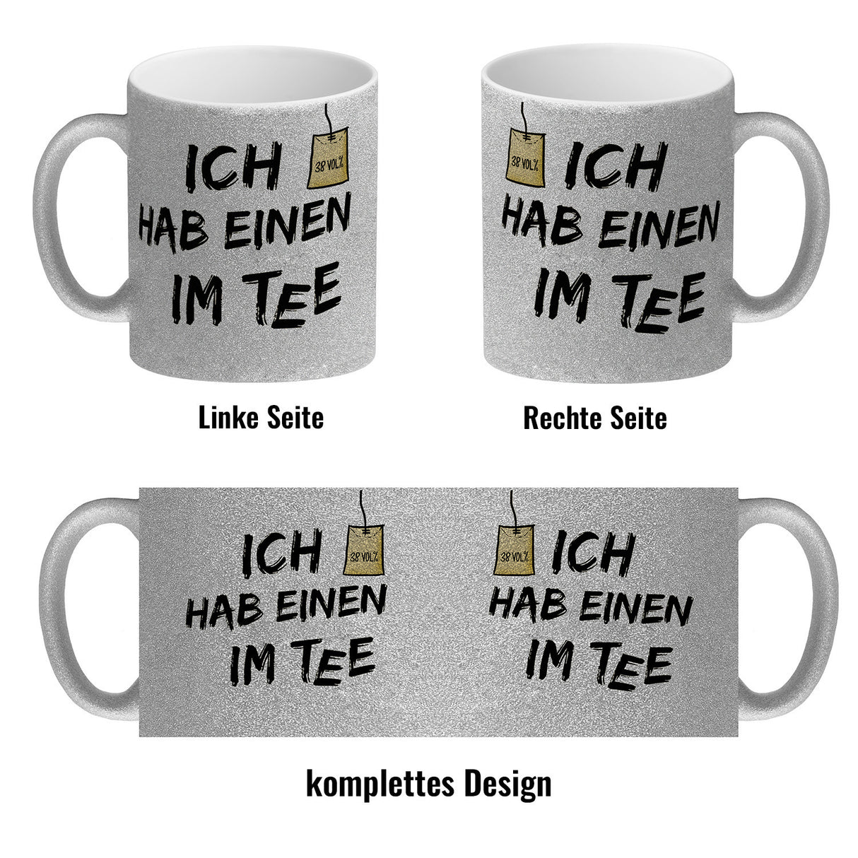 Kaffeebecher mit Spruch: Ich hab einen im Tee