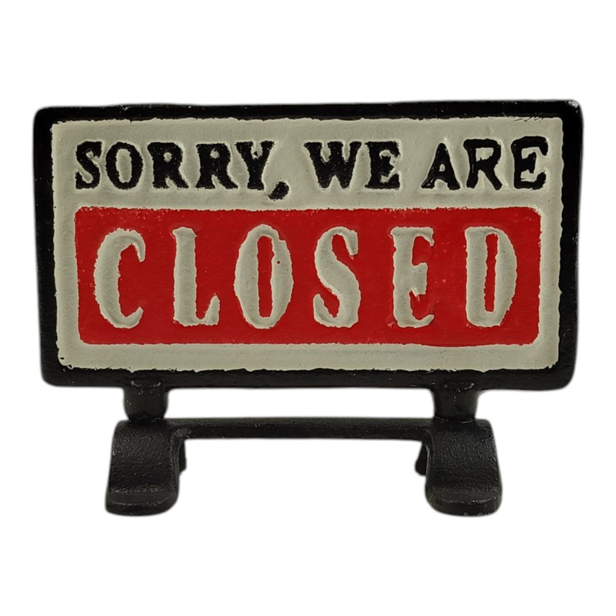 Open-Closed Wendeschild aus Gusseisen