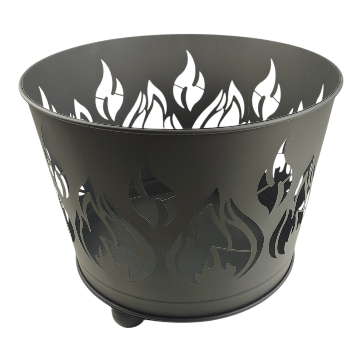 Feuerkorb mit Flammenmotiv - Lagerfeuer Feuertonne