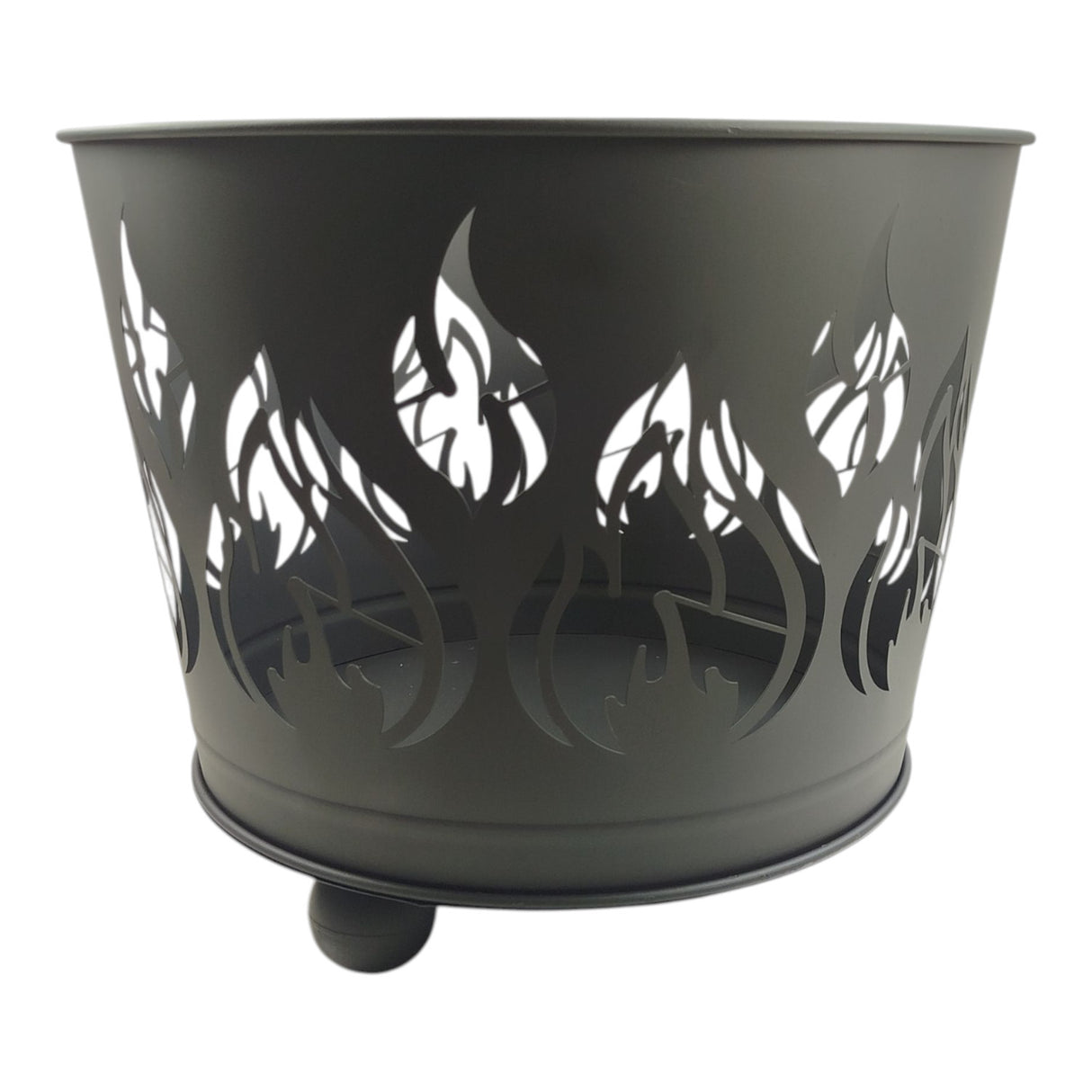 Feuerkorb mit Flammenmotiv - Lagerfeuer Feuertonne