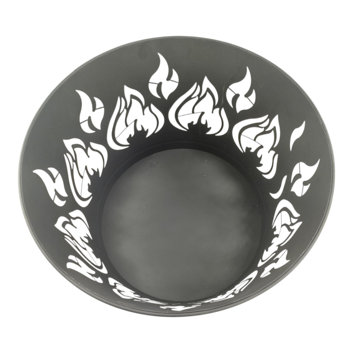 Feuerkorb mit Flammenmotiv - Lagerfeuer Feuertonne