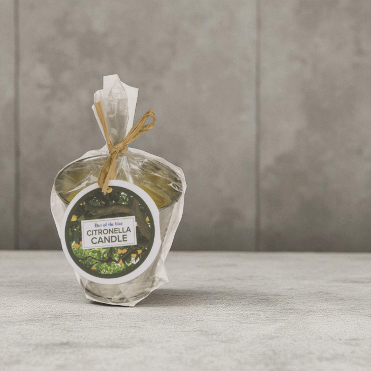 Citronella Kerze mit Zitronen Duft im Zink‐Topf