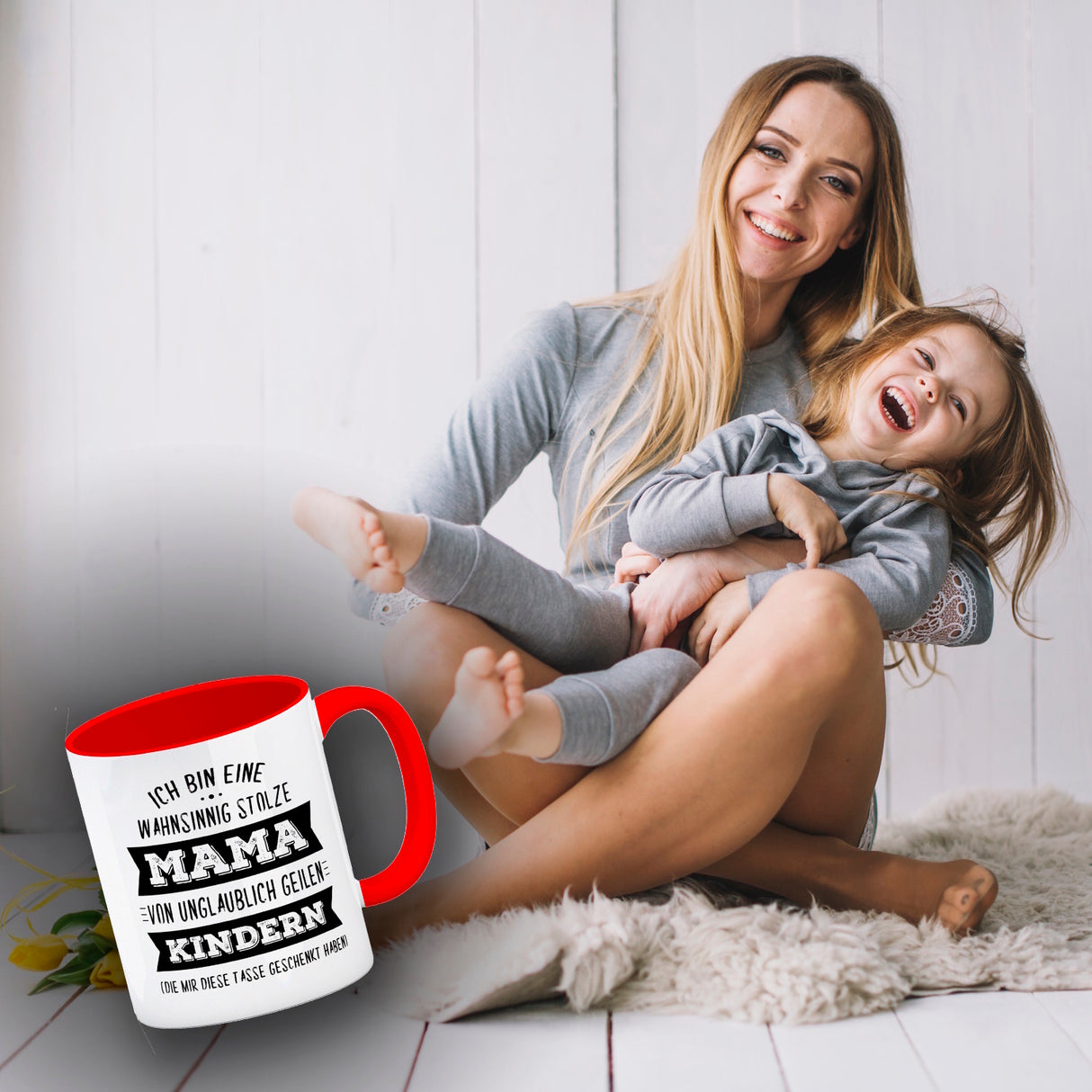 Ich bin eine wahnsinnig stolze Mama Kaffeebecher mit lustigem Spruch