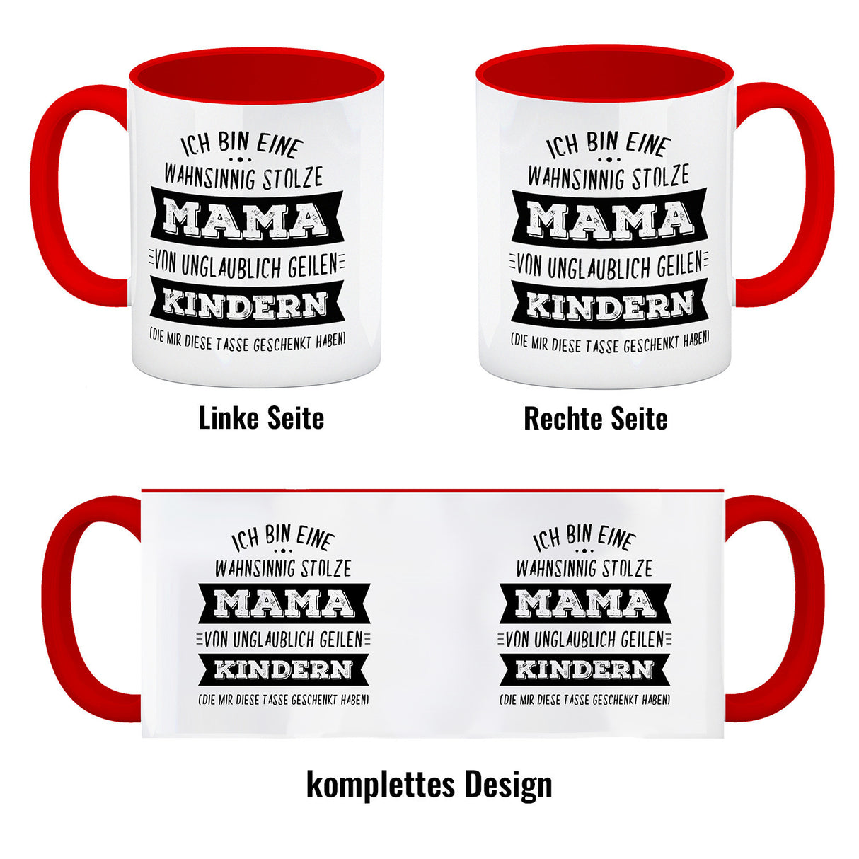 Ich bin eine wahnsinnig stolze Mama Kaffeebecher mit lustigem Spruch