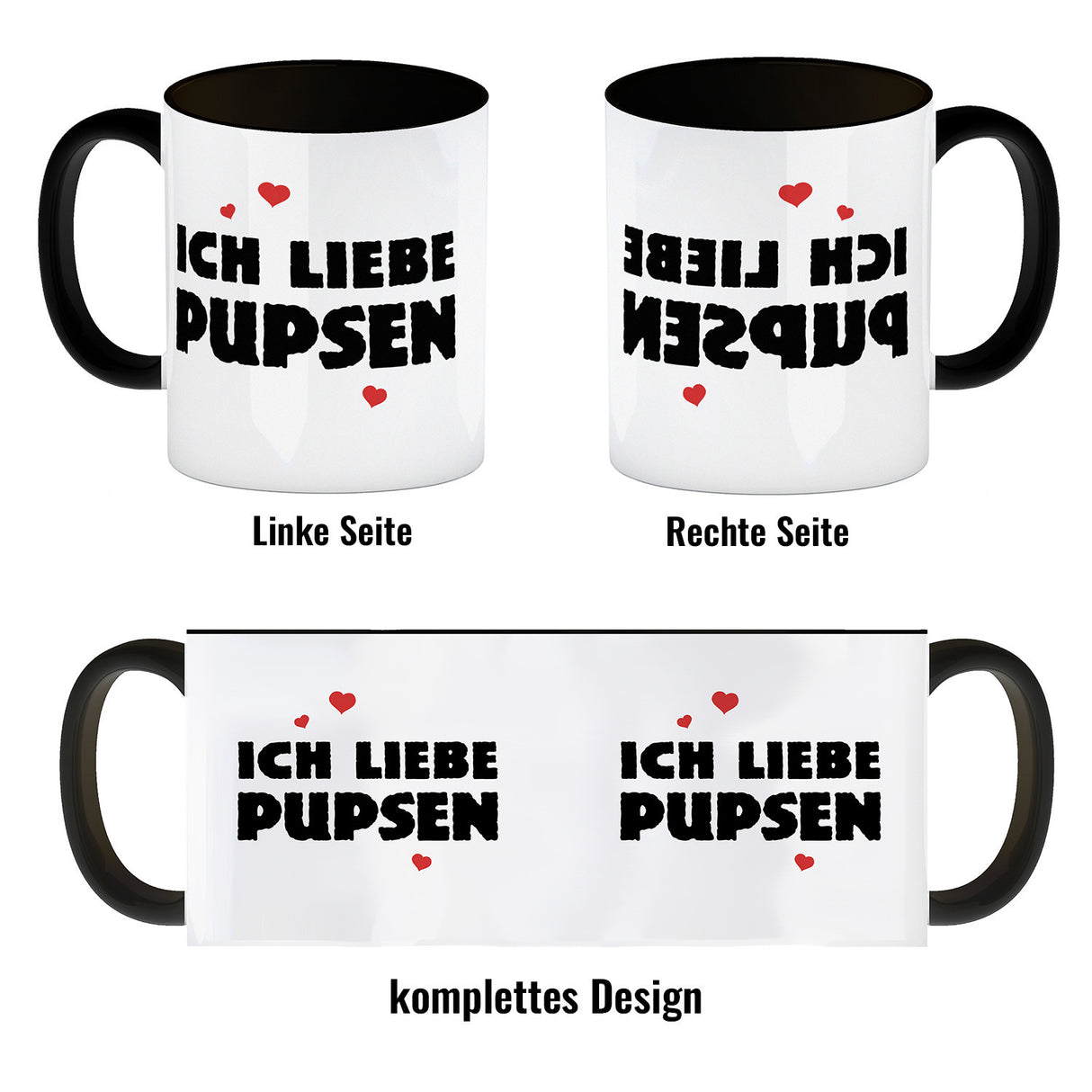 Ich liebe pupsen Furz Kaffeebecher