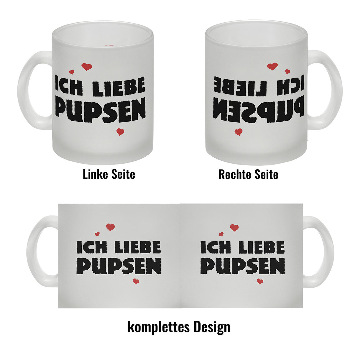 Ich liebe pupsen Furz Kaffeebecher