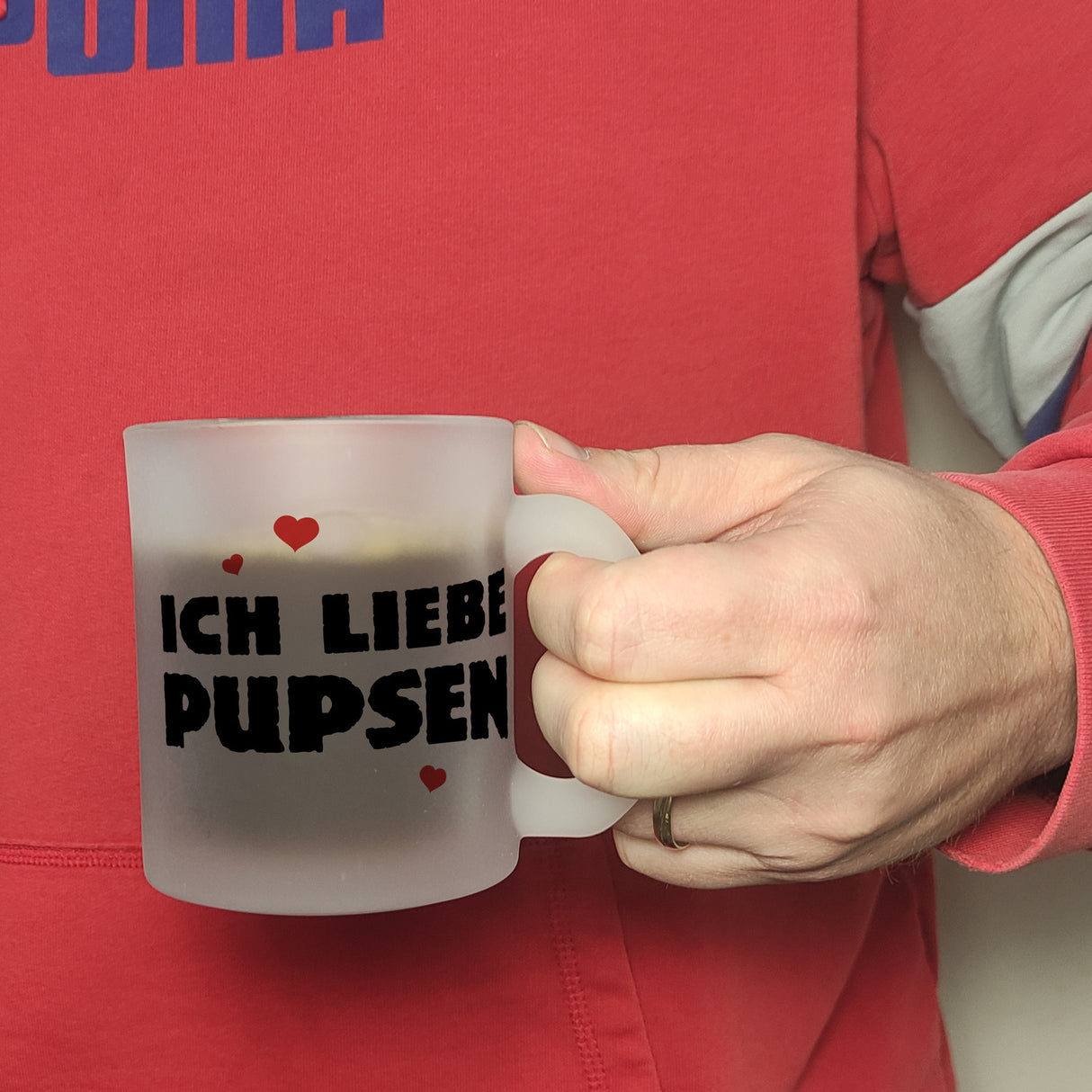 Ich liebe pupsen Furz Kaffeebecher
