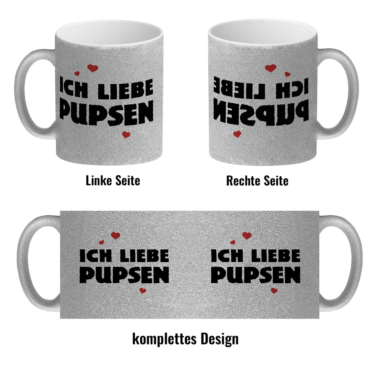 Ich liebe pupsen Furz Kaffeebecher