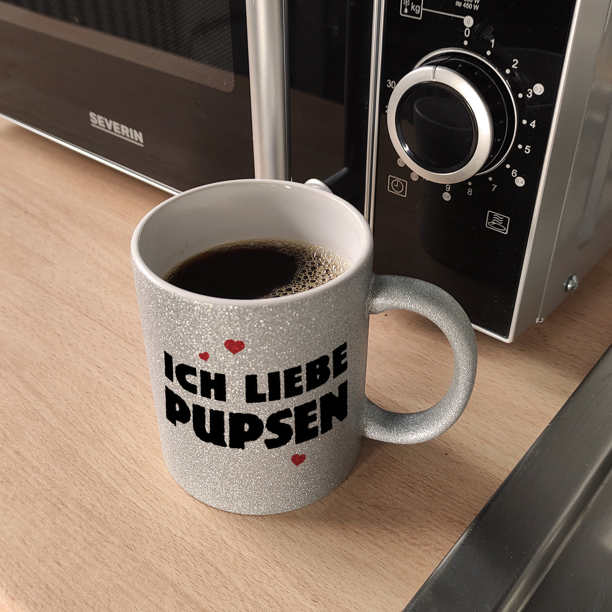 Ich liebe pupsen Furz Kaffeebecher