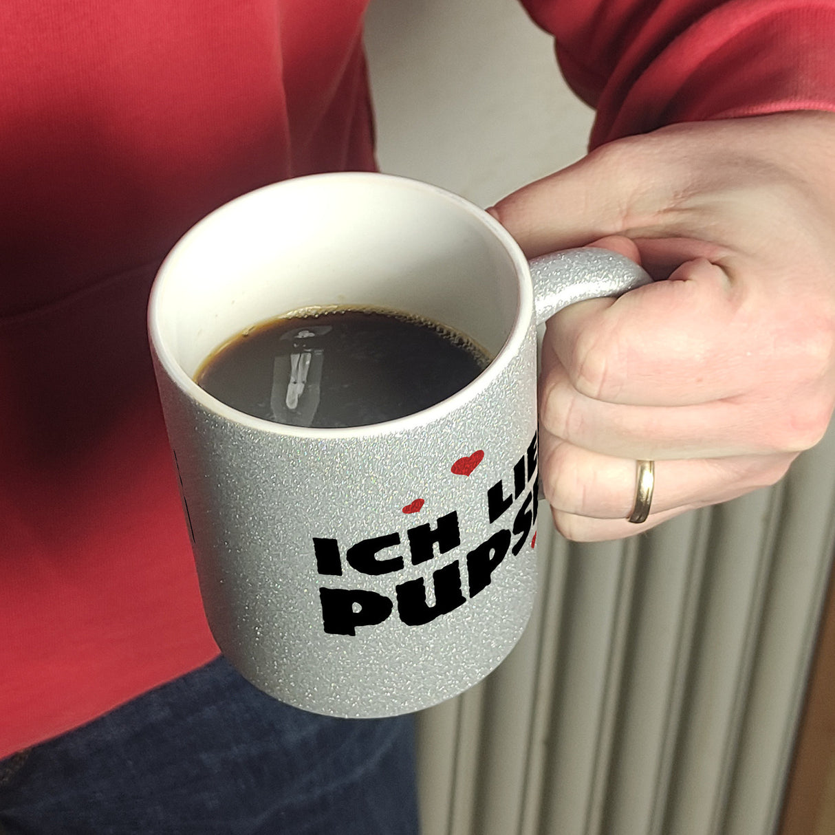 Ich liebe pupsen Furz Kaffeebecher