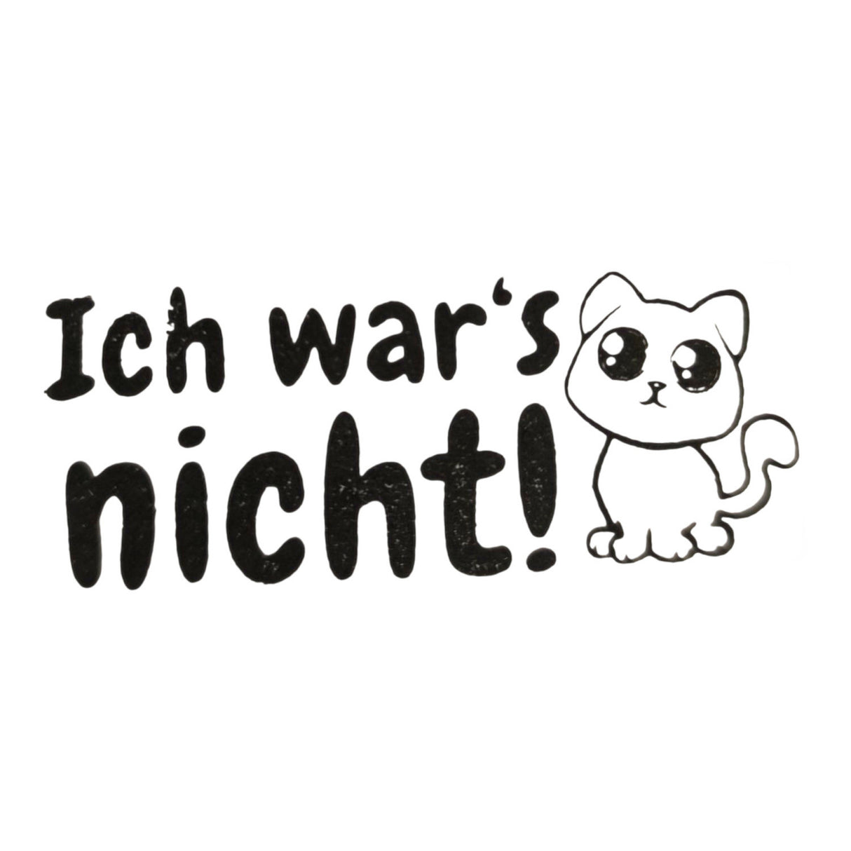 Ich wars nicht! Holzstempel mit Katze