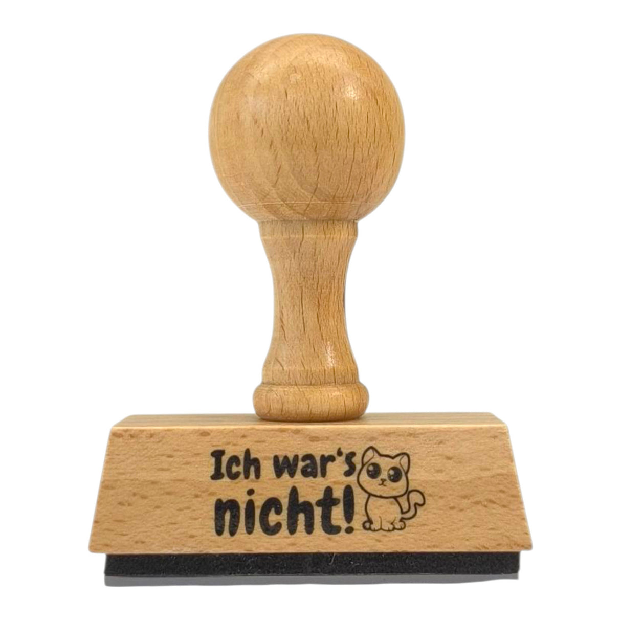 Ich wars nicht! Holzstempel mit Katze