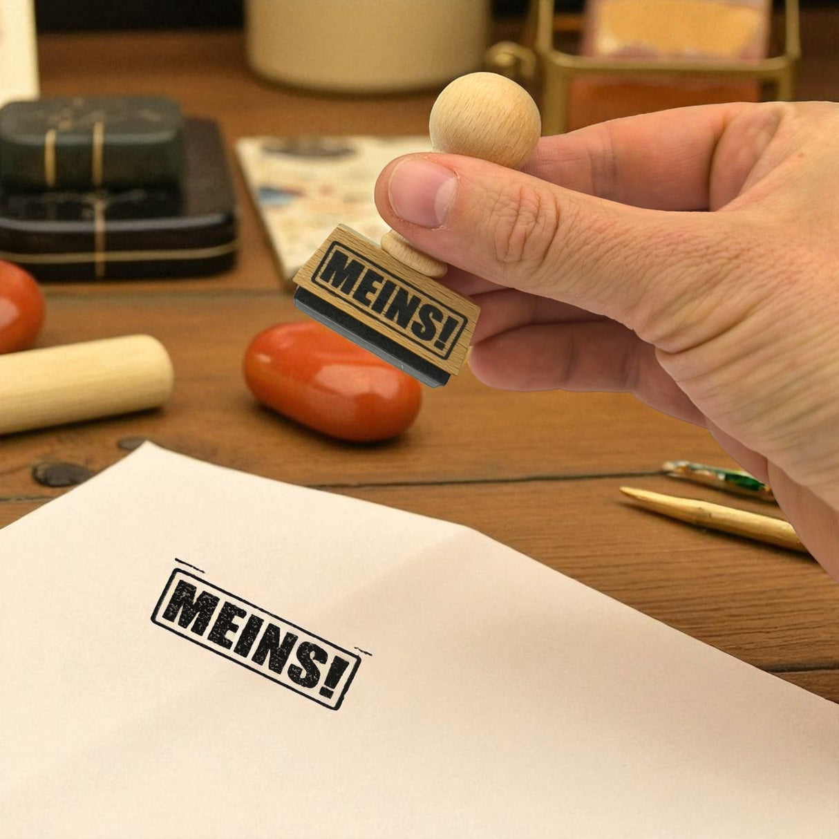 Meins! Holzstempel