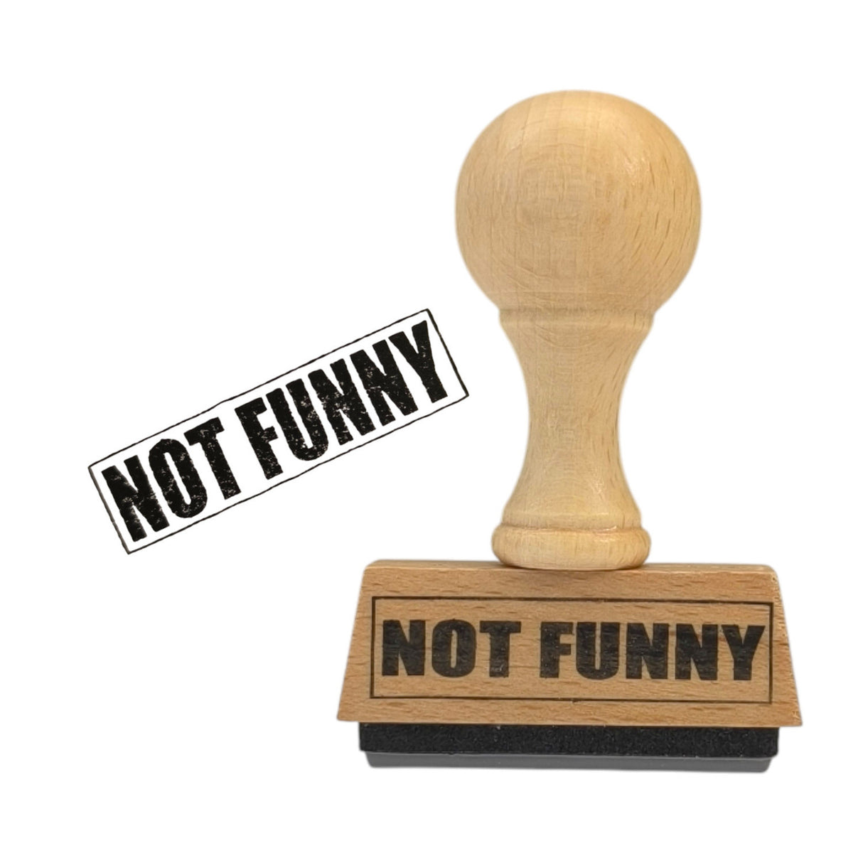 Not Funny Holzstempel