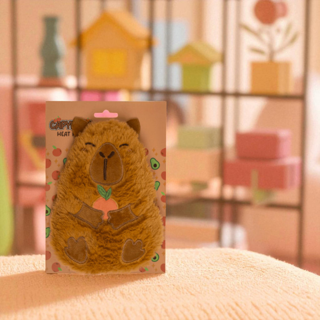 Capybara Wärmekissen mit Tonkugelfüllung