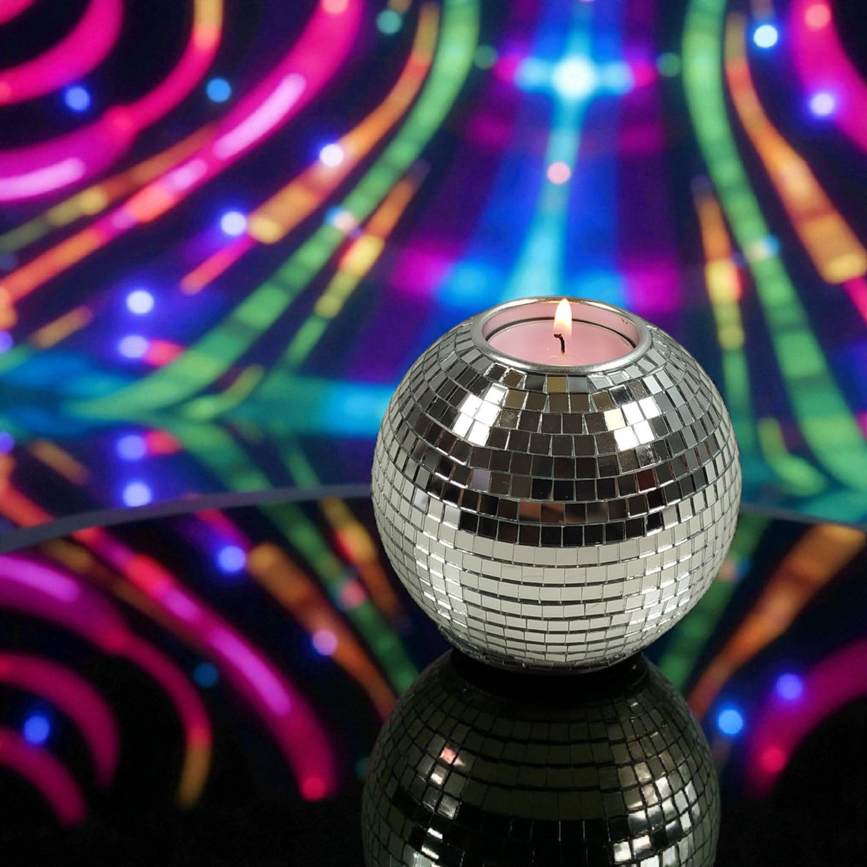 Discokugel Teelichthalter