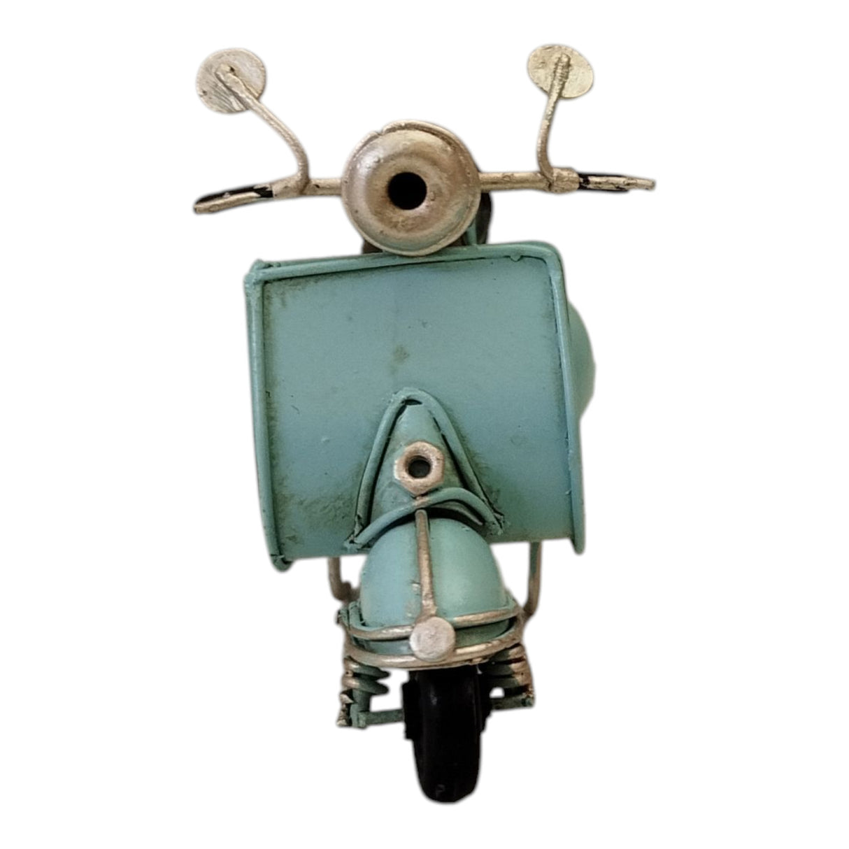 Retro Motorroller Dekoartikel aus Metall in blau