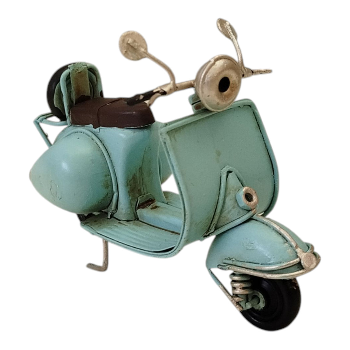 Retro Motorroller Dekoartikel aus Metall in blau