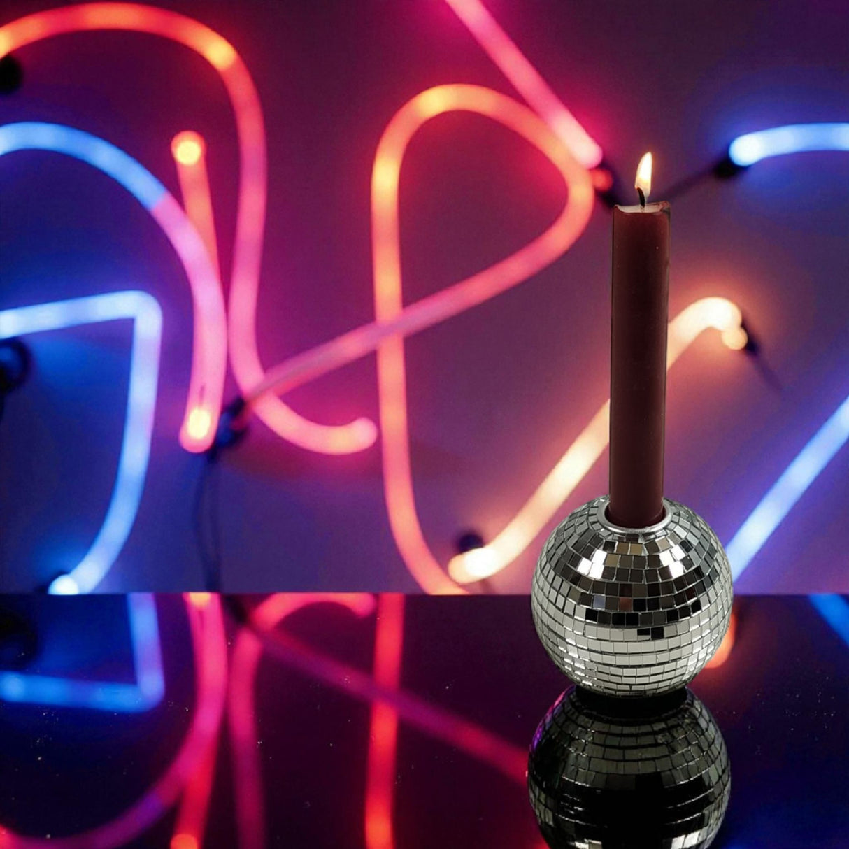 Discokugel Kerzenhalter