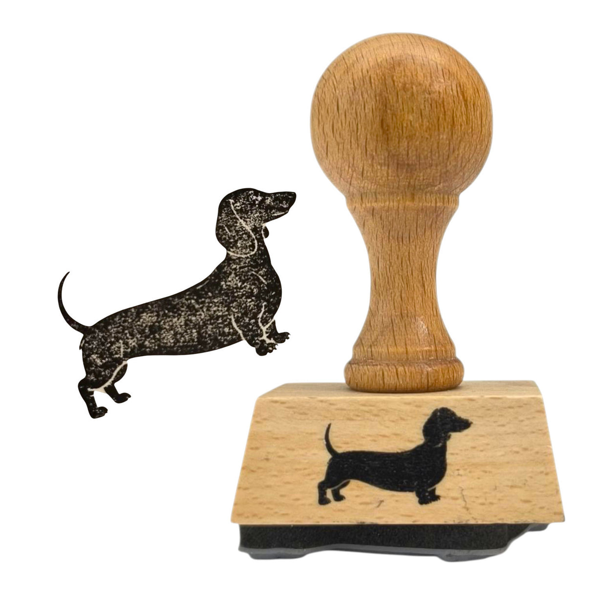 Dackel Holzstempel