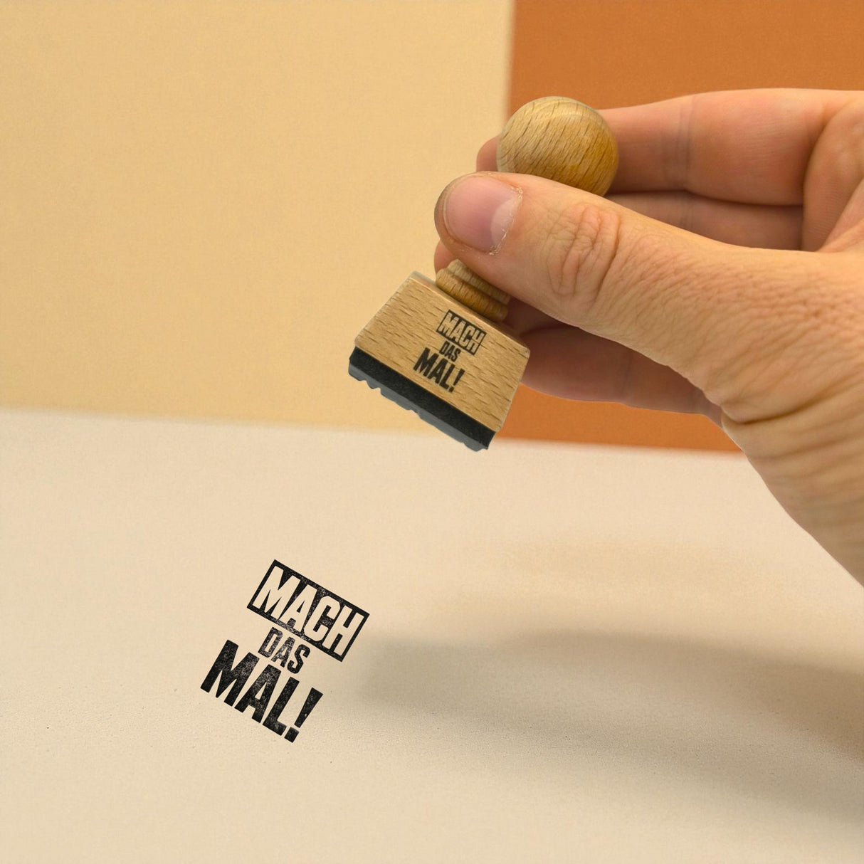 Mach das mal! Holzstempel