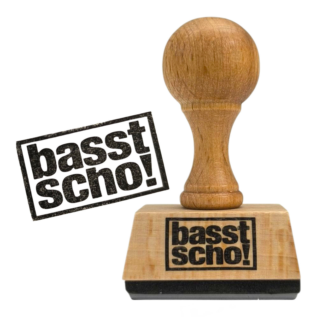 basst scho! Holzstempel
