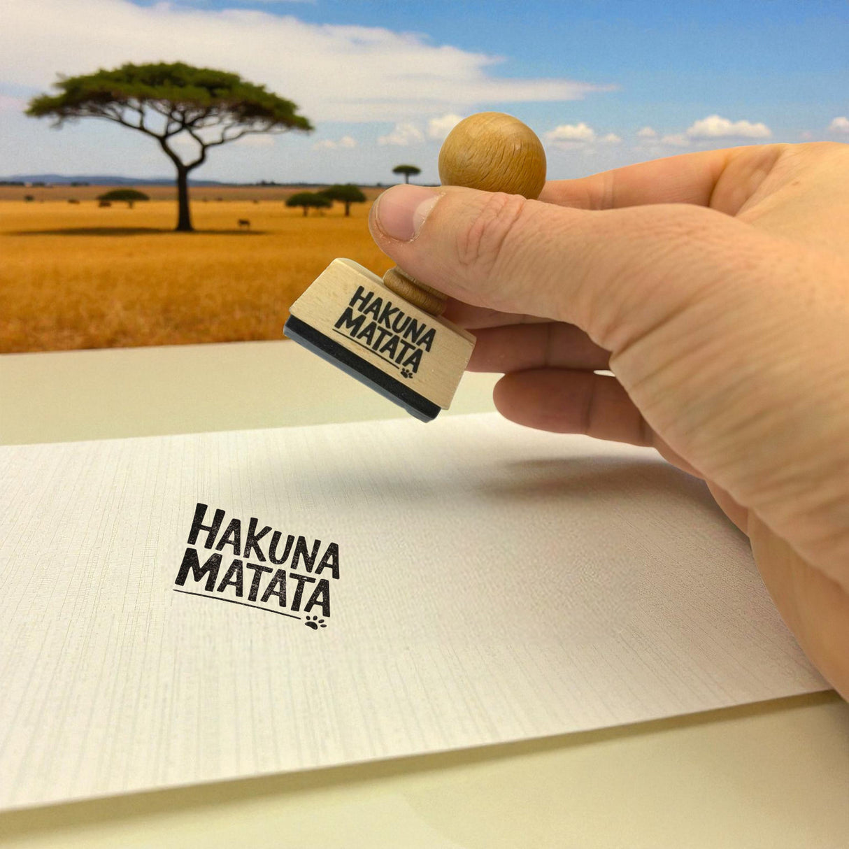 Hakuna Matata Holzstempel